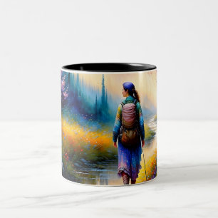 A Walk in the Woods Art Work Two-Tone Coffee Mug