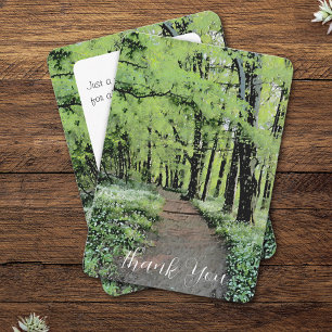 A walk in the woods Thank you Card