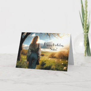 A WALK - SISTER BIRTHDAY CARD