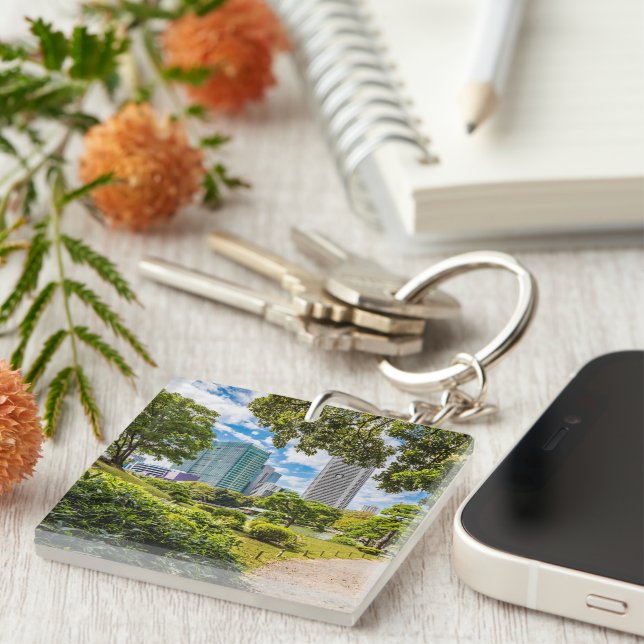 A walk through Hama Rikyu gardens, Tokyo Key Ring (Front Right)