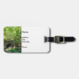 A Walkway Bridge Through Woodlands Luggage Tag