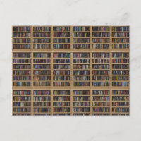 A wall array of bookcases full of books