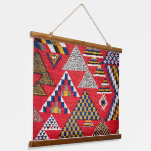 A wall carpet inspired by the Moroccan carpet patt Hanging Tapestry