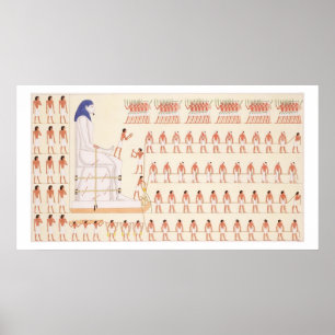 A wall painting at Beni Hasan depicting the moving Poster