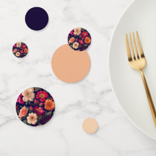 A wallpaper with a floral pattern confetti