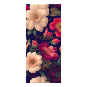 A wallpaper with a floral pattern  rack card