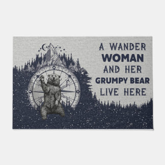 A Wander Woman And Her Grumpy Bear Doormat