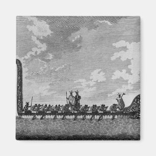 A War Canoe of New Zealand Magnet