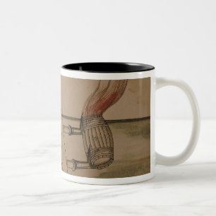 A War Machine, illustration from 'De Machinis' Two-Tone Coffee Mug