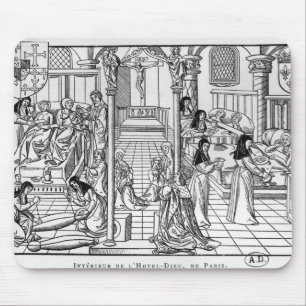 A Ward in the Hotel-Dieu, Paris Mouse Mat
