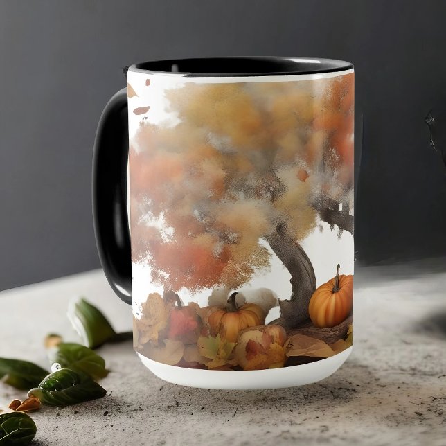A warm and colourful autumn scene  mug (Creator Uploaded)
