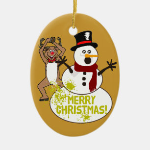 A Warm Christmas Message Ceramic Tree Decoration