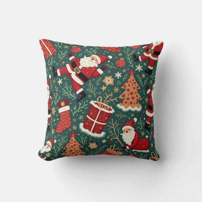  A warm Christmas with Santa Cushion (Front)