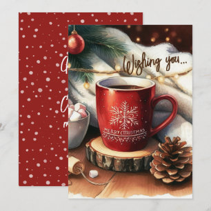 A Warm Cup of Christmas Cheer Holiday Card