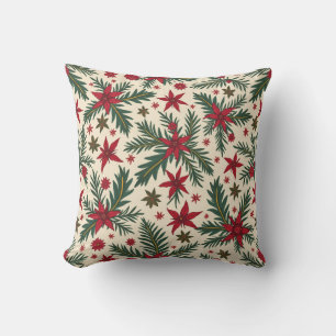 A warm cushion with a Christmas and winter vibe