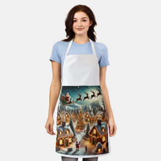 a warm, fairytale Christmas apron