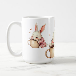 A Warm Hug in a Cup Morning Snuggles Bunny’s Cozy