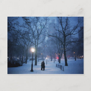 A Warm Kiss On A Cold Night Postcard