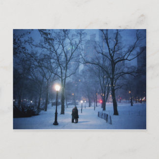 A Warm Kiss On A Cold Night Postcard