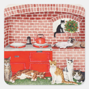 A Warm Place Square Sticker