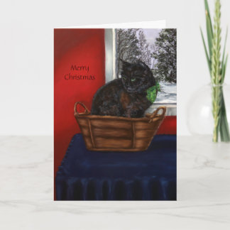 A Warm Snowy Christmas Holiday Card