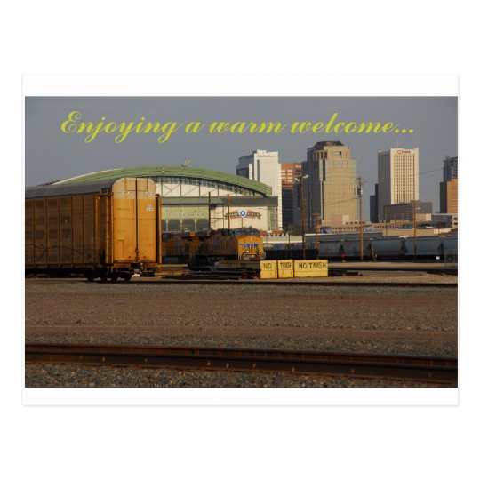 a warm welcome from phoenix AZ Postcard