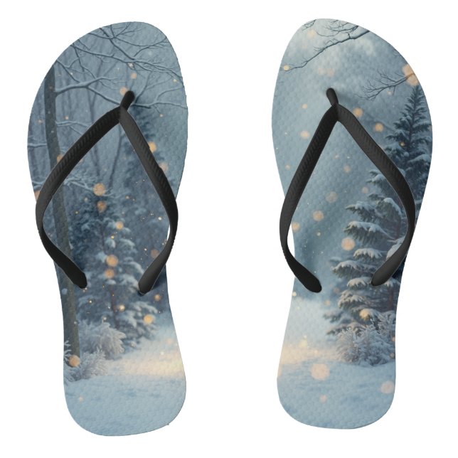 A warm winter story flip flops (Footbed)