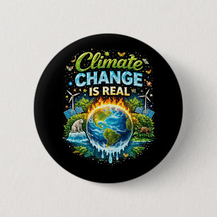 A Warming World 6 Cm Round Badge