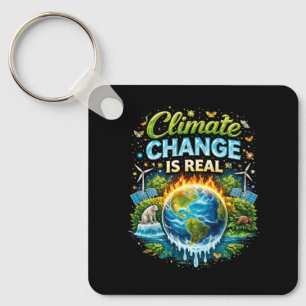 A Warming World Key Ring