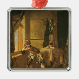 A Warrior in Thought Metal Tree Decoration
