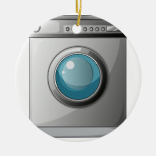 A washing machine ceramic tree decoration