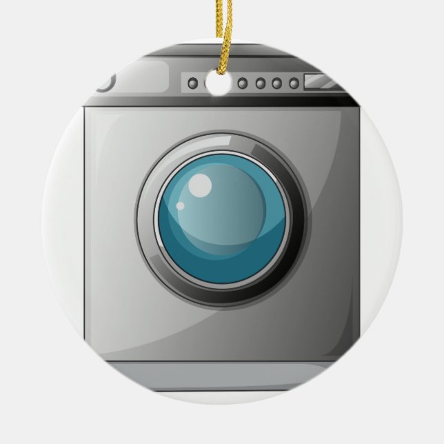 A washing machine ceramic tree decoration (Front)