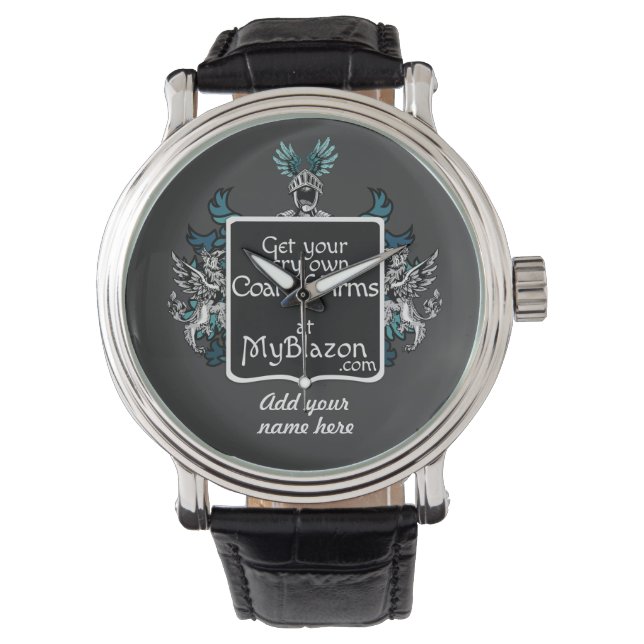 A watch adorned with your very own coat of arms (Front)