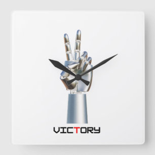 A watch with an imaginative design  square wall clock