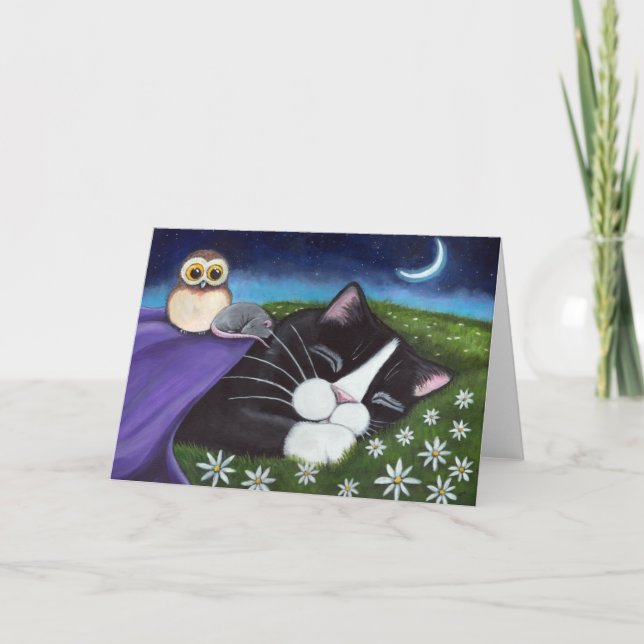 A Watchful Eye | Fantasy Cat Art Card (Front)