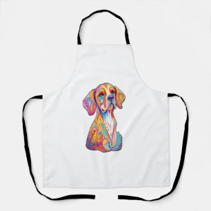 A Watercolor Dog  Apron