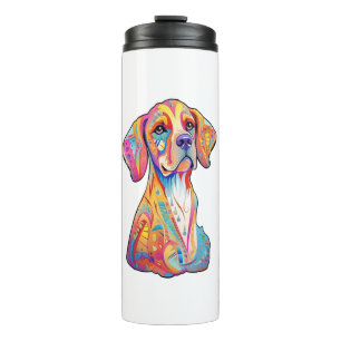 A Watercolor Dog Thermal Tumbler