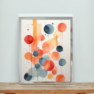 A watercolor exploration of celestial spheres photo print