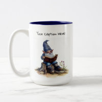A Watercolor Painting of a Cute Gnome