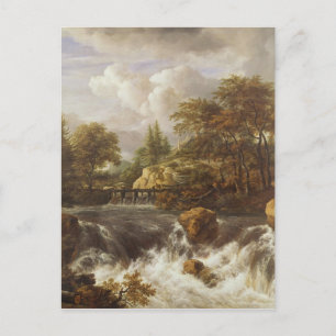 A Waterfall in a Rocky Landscape, c.1660-70 Postcard
