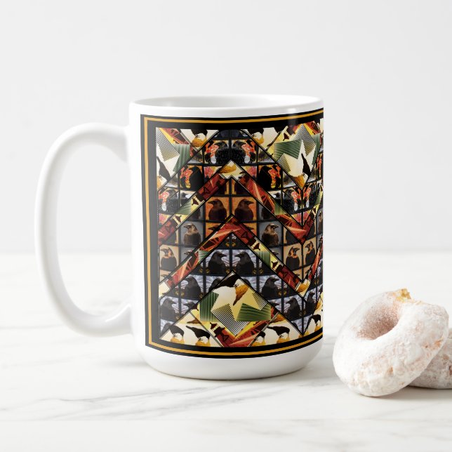 A wave of Crows Coffee Mug (With Donut)