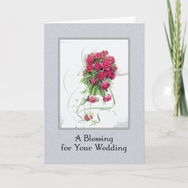 A Wedding Blessing Card (Front)