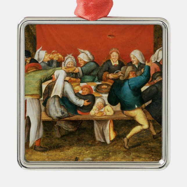 A Wedding Feast Metal Tree Decoration (Front)