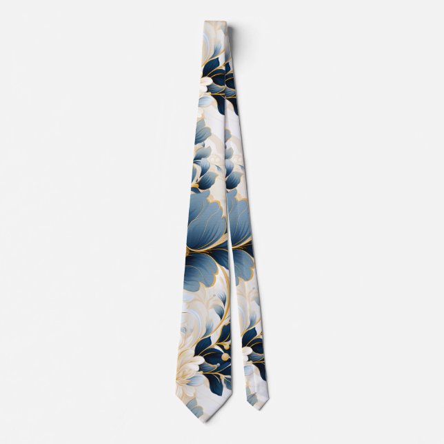 A Wedding Floral Series Design 12 Tie (Front)
