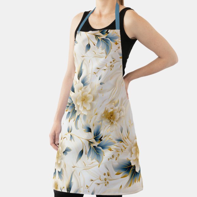 A Wedding Floral Series Design 1 Apron (Insitu)