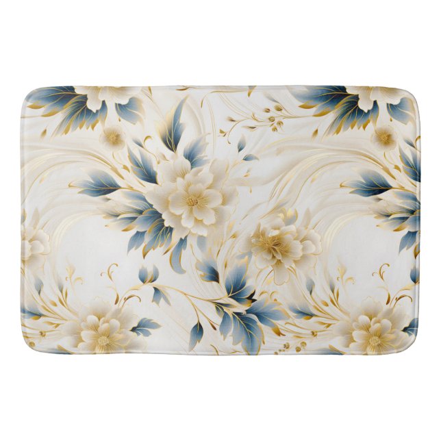 A Wedding Floral Series Design 1 Bath Mat (Front)