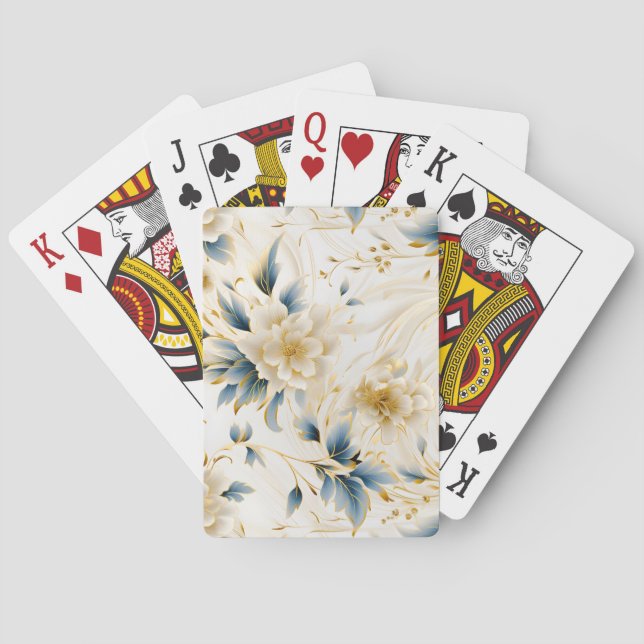 A Wedding Floral Series Design 1 Playing Cards (Back)