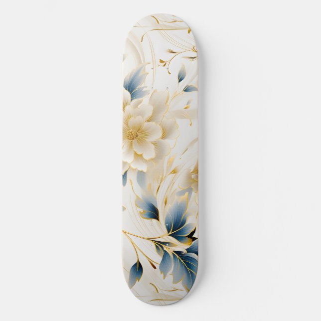A Wedding Floral Series Design 1 Skateboard (Front)