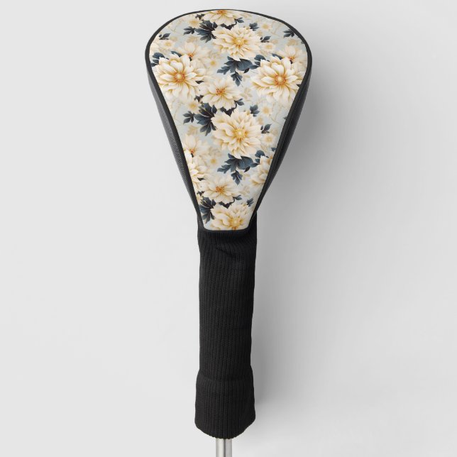 A Wedding Floral Series Design 2 Golf Head Cover (Front)