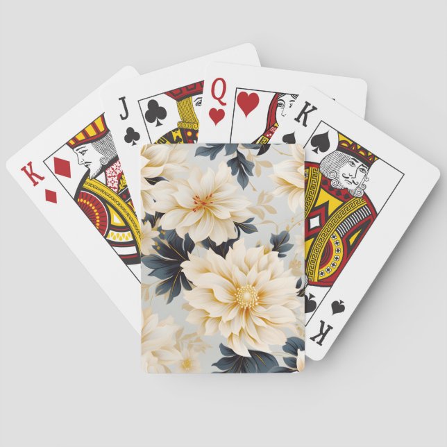 A Wedding Floral Series Design 2 Playing Cards (Back)